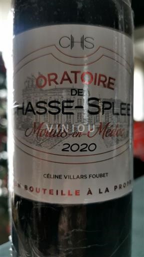 Bordeaux Moulis-en-Médoc Chasse-Spleen Oratoire de Chasse-Spleen 2020