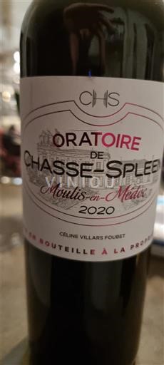 Bordeaux Moulis-en-Médoc Chasse-Spleen Oratoire de Chasse-Spleen 2020