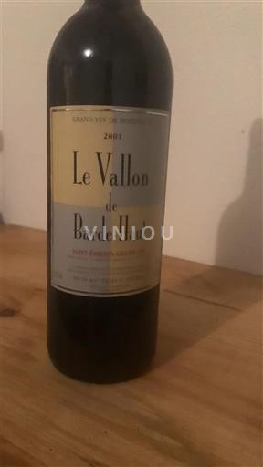 Bordeaux Saint-Émilion Grand Cru Barde-Haut Le Vallon de Barde-Haut 2001