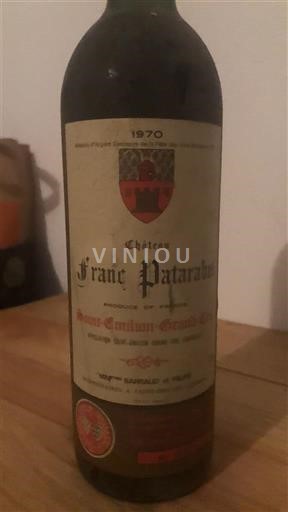 Bordeaux Saint-Émilion Grand Cru Château Franc Patarabet 1970