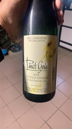 Vina Blanc sec Grand Premier cru Domaine Domaines Jean Leuck-Thull 2012 Luksemburg Luksemburška Mosela