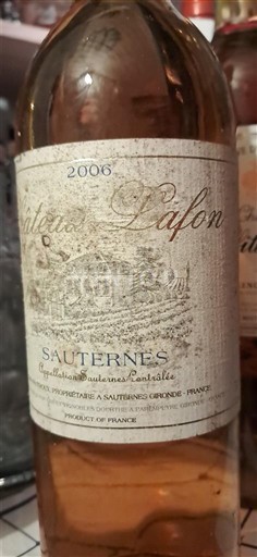 Bordeaux Sauternes Château Lafon 2006