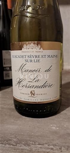 Valle del Loira Muscadet-sèvre-et-maine Manoir de la Hersandière Sin añada