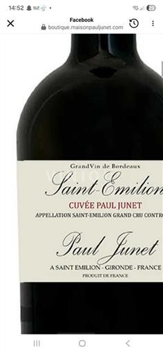 Burdeos Saint-Émilion Gran Cru Grand Cru Paul Junet Paul Junet 2023