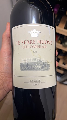 Toscane Bolgheri Ornellaia Le Serre Nuove dell'Ornellaia 2015