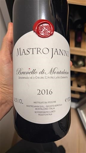 Toscana Brunello di Montalcino. Mastrojanni 2016