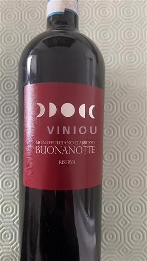 Abruzzo Wines Montepulciano d'Abruzzo Buonanotte Riserva 2014