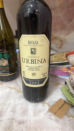 La Rioja Rioja Urbina Gran Reserva Especial 2004