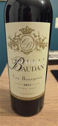 Bordeaux Listrac-Médoc Cru Bourgeois Château Baudan 2012