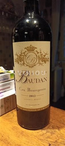 Bordeaux Listrac-Médoc Cru Bourgeois Château Baudan 2012