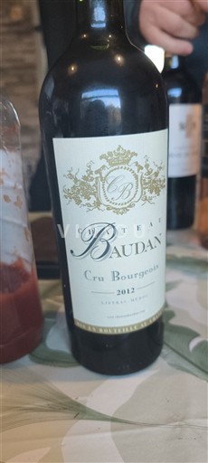 Bordeaux Listrac-Médoc Cru Bourgeois Château Baudan 2012