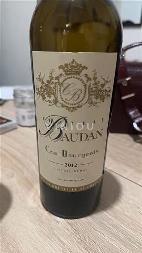 Bordeaux Listrac-Médoc Cru Bourgeois Château Baudan 2012