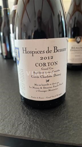 Bourgogne Corton Grand Cru Hospices de Beaune Charlotte Dumay 2012
