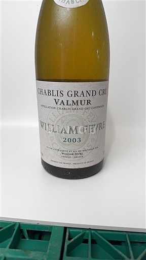 Bourgogne Chablis Grand Cru William Fevre Valmur 2003