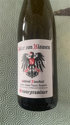 Trentino-Alto Adigio Alto Adigio Valle Isarco Adler von Klausen GEWURZTRAMINER 2024