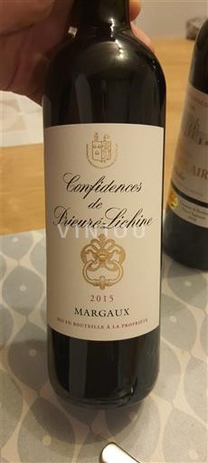Bordéus Margaux Château Prieuré-Lichine Confidences de Prieuré-Lichine 2015