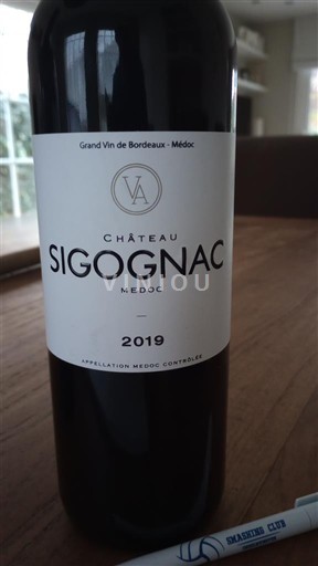 Bordeaux Médoc Château Sigognac 2019