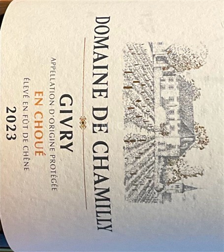 Burgundija Givry Domaine Chamilly En Choué 2023