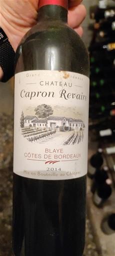 Bordeaux Blaye-Côtes-de-Bordeaux Château Capron Revaire 2014