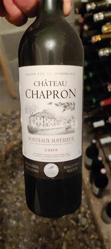 Bordeaux Bordeaux Supérieur Château Chapron 2009