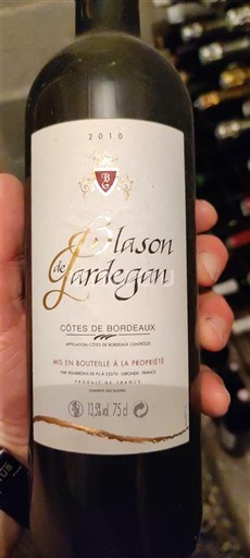 Bordeaux Côtes-de-Bordeaux Blason de Lardegan 2016