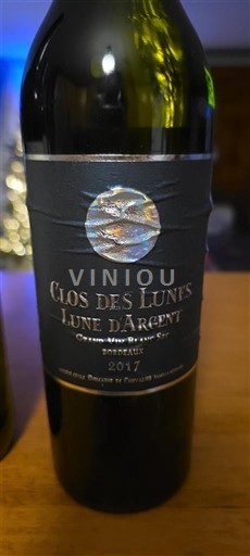 Bordeaux Clos des Lunes Lune d'Argent 2017