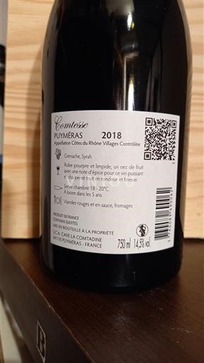Rhônen laakso Määrittelemätön La Cave la Comtadine Comtesse 2018