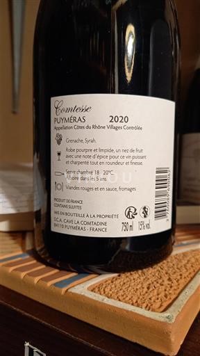 Rhônedalen Côtes-du-Rhône-Villages La Cave la Comtadine Comtesse 2020