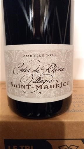 Rhônedalen Côtes-du-Rhône-Villages Subtile 2018