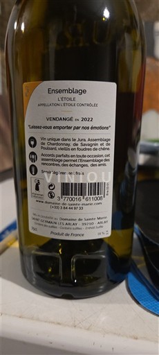 Jura L'Étoile Domaine Sainte Marie Ensemblage 2022