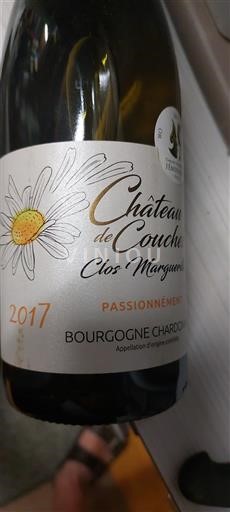 Burgundi Bourgogne Chardonnay Château Couches Clos Marguerite Passionnément 2017