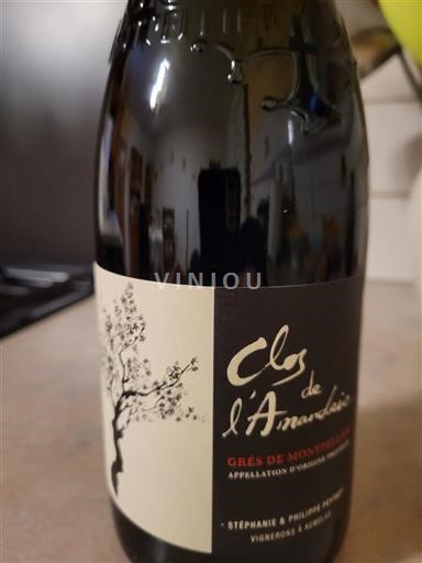 Vinhos Rouge sec Clos de l'Amandaie 2021 França Languedoque Grés de Montpellier AOC