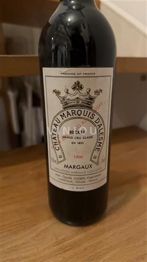 Bordeaux Margaux Grand Cru Château Marquis d'Alesme 1996