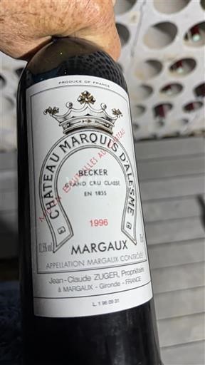 Bordeaux Margaux Grand Cru Château Marquis d'Alesme 1996