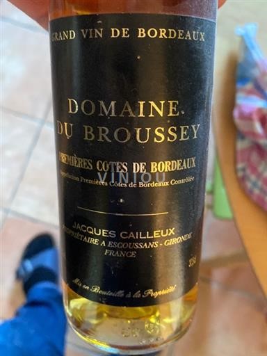 Bordeaux Premières-côtes-de-bordeaux Château Broussay 2004