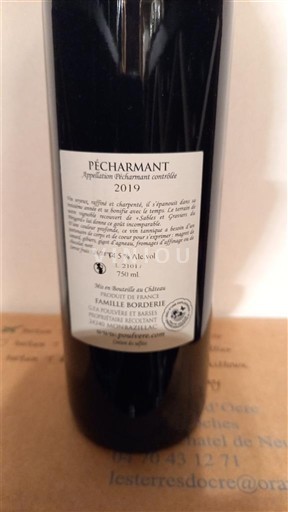 Sud-Ouest Pécharmant Famille Borderie 2019