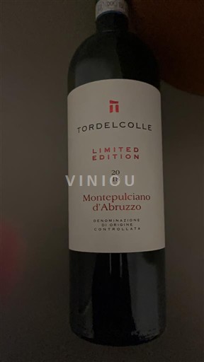 Abruzzo Montepulciano d'Abruzzo Tordelcolle Limited Edition 2018