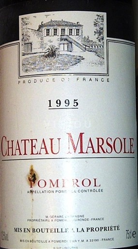 Bordeaux Pomerol Château Marsole 1995