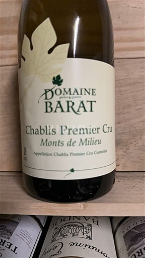 Borgoña Chablis Premier Cru Domaine Barat Monts de Milieu 2023
