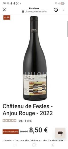 Thung lũng sông Loire Anjou Château Fesles 2022