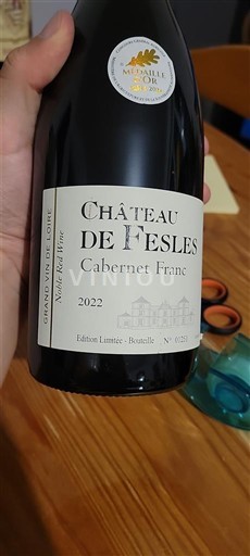 Loiredalen Anjou Château Fesles 2022