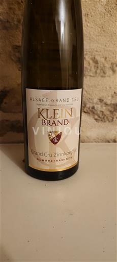 Alsace Không được chỉ định Grand Cru Klein Brand 2020