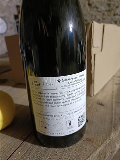 Languedoc Saint-Chinian La Maurerie Le Crestet 2022