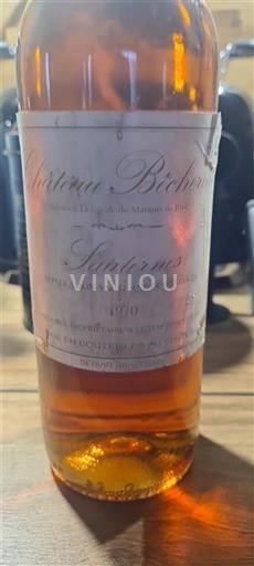 Bordeaux Sauternes Château Belair 1979