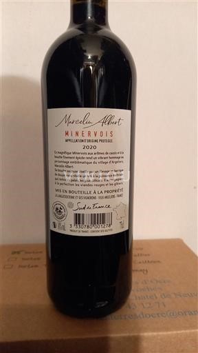 Languedoc Minervois Marcelin Albert 2020
