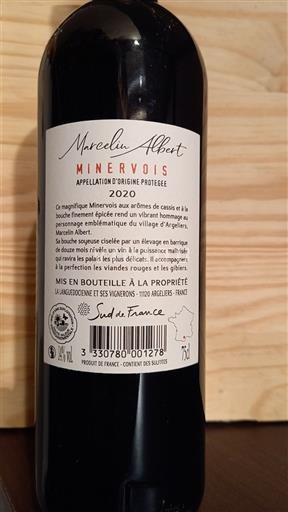 Langvedok Minervois Marcelin Albert 2020