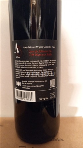 Vaud Cave de Jolimont As de coeur 2023