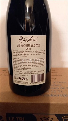 Rhône Valley Rasteau Rasteau 2022