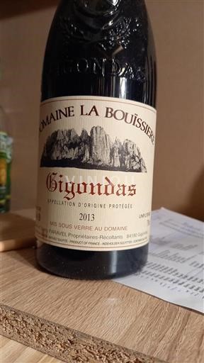 Rhônen laakso Gigondas Domaine La Bouissière 2013