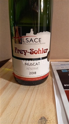 Alsacia Moscatel Frey-Sohler Muscat Réserve 2018